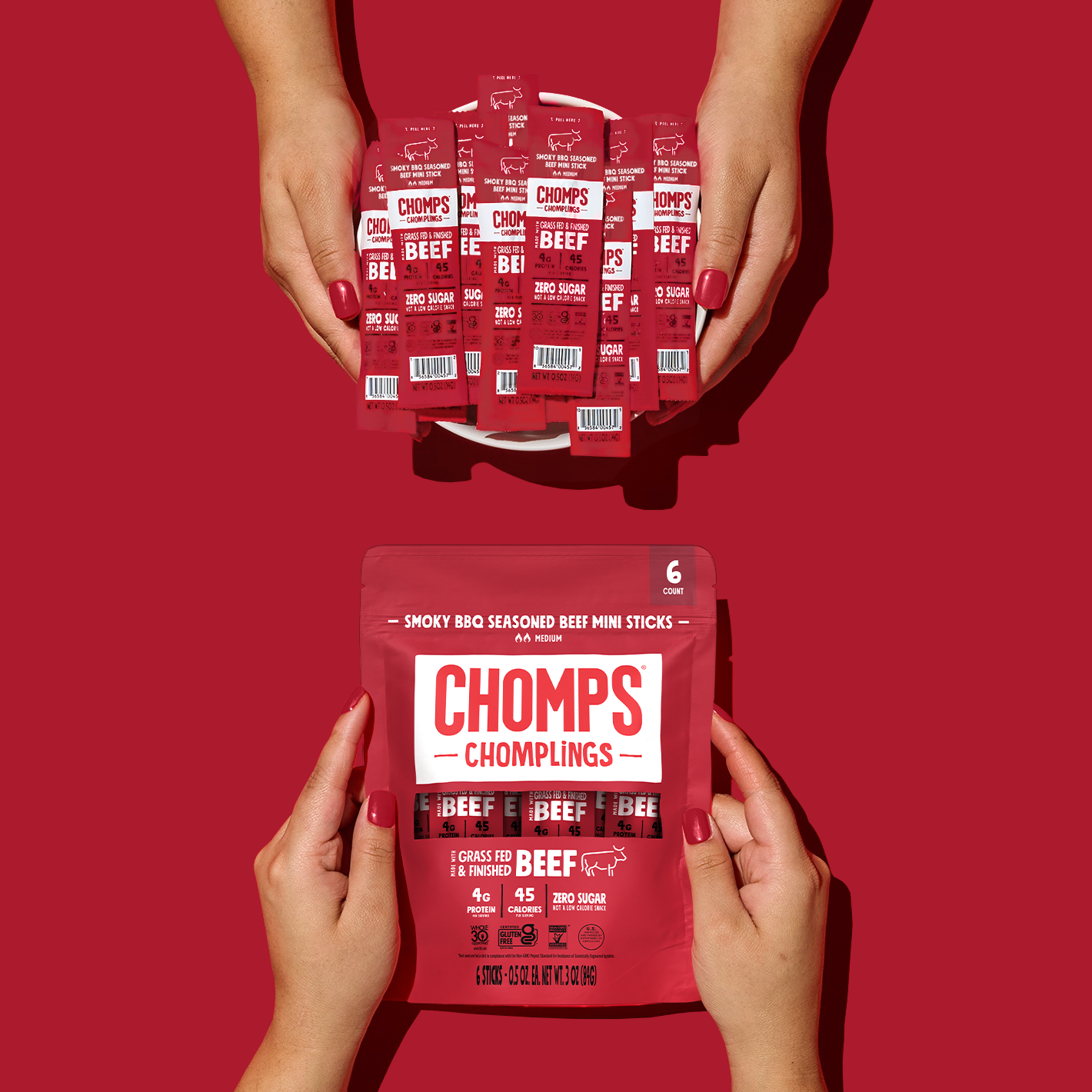 6 ct. Smoky BBQ Beef Chomplings - Bright Stock Pick